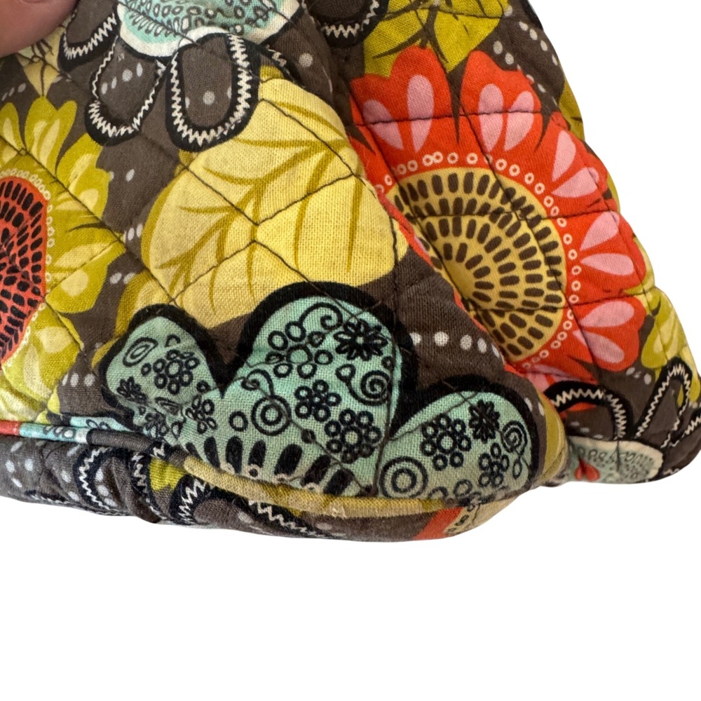 Vera Bradley Cargo Sling Crossbody Bag Cupcakes Green Retired Quilted Floral - Picture 11 of 16